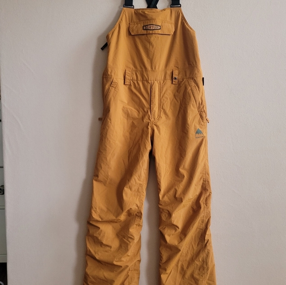 Burton Skylar Bib Pant Size L True Penny  Brown/Orange (12) - Picture 2 of 16